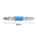 Double Head Cross Magnet Batch Electric Drill Screwdriver Bits (50mm)
