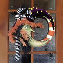 Halloween Moon Maple Leaf Door Wreath Garland Outdoor Yard Home Party Decor #