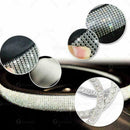 PU Leather Skidproof Bling Car Steering Wheel Crystal Sparkled N6O5 Cover M4L4