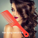 AFfeco 2 x Wide Tooth Combs Hair Care Barber Styling Hairbrush Barber Tool