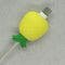 Fruit USB Data Cable Bites Protector Universal Cord Wire Winder (Pineapple)