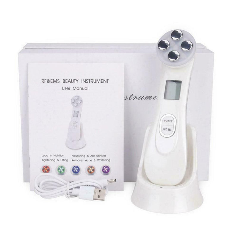 5 in 1 RF Radio Frequency LED Photon Face Light Therapy Machine P4M8