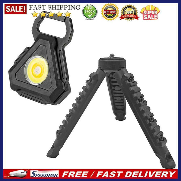 Mini LED Flashlight Work Light Portable Strong Torch Lamp Keychains Corkscrew