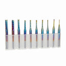 10pcs 0.8-3.175mm Milling Cutter Drill Bits Set Carbide PCB Board Drill Bit