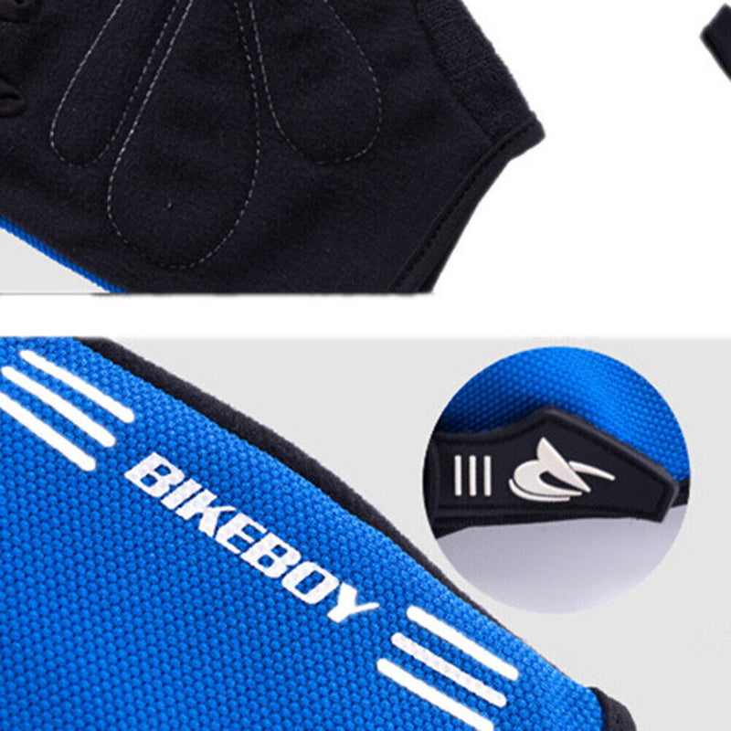 Bikeboy Sports Anti-slip Half Finger Gloves Mountain Road Cycling Riding Glov