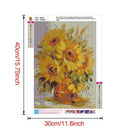 5D DIY Full Drill Diamond Painting Flowers Embroidery Mosaic Kits Bedroom Decor