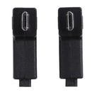 2pcs 90 Degree Micro USB Female to Micro USB Male Adapter Connector