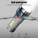 G5+COB LED Bead Torch Outdoor USB Rechargeable Power Display Portable Flash