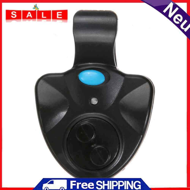 Black Small Electronic Wireless ABS Plastic Fish Bite Alarm Sound Lukewarm