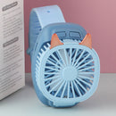 Fan Watches, Mini Silent Electric Personal Watch Cooling Wrist Fan (Blue)