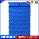 Waterproof Sleep Inflatable Double Mattress Camping Cushion (Sapphire Blue)