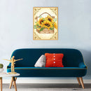 5D DIY Diamond Painting Sunflowers Full Round Drill Mosaic Art Picture Decor