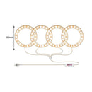 Angel Ring Plant Light Sunlight Phytolamp USB Nursery Lamp (One for Four)