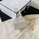 Mini Crossbody Tote Bag Solid Candy Female Simple Leather Shoulder Purse Handbag