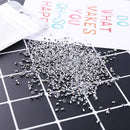 500pcs Glitter Shimmer Sharp Tip Nail Art Rhinestones Manicure Charm (White