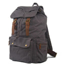 Canvas Travel Backpack Large Capacity Unisex Shoulder Bags (Light Brown)