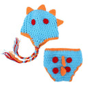 Domybest Cute Crochet Dinosaur Shape Newborn Photography Clothing Set Photo