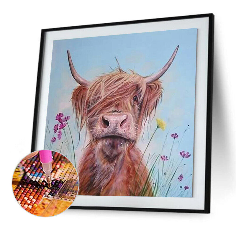 5D DIY Full Drill Diamond Painting Yak Cross Stitch Embroidery Mosaic Kit Newly