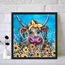 Cow in Bush Oil Paint By Numbers Art Picture DIY Home Decoration Gifts Unfr