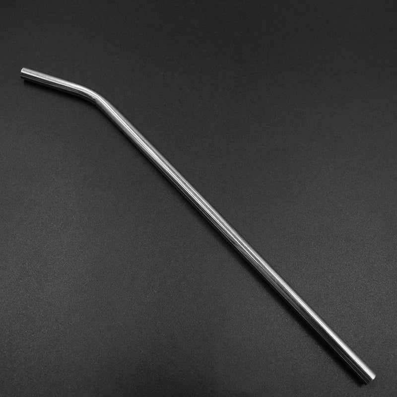 Reusable Stainless Steel Drinking Tube Straw Bend Pipette Suction Pipes Newly