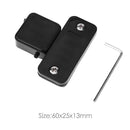 Magnetic Snooker Pool Cue Chalk Holder with Belt Clip Billiards (Black)