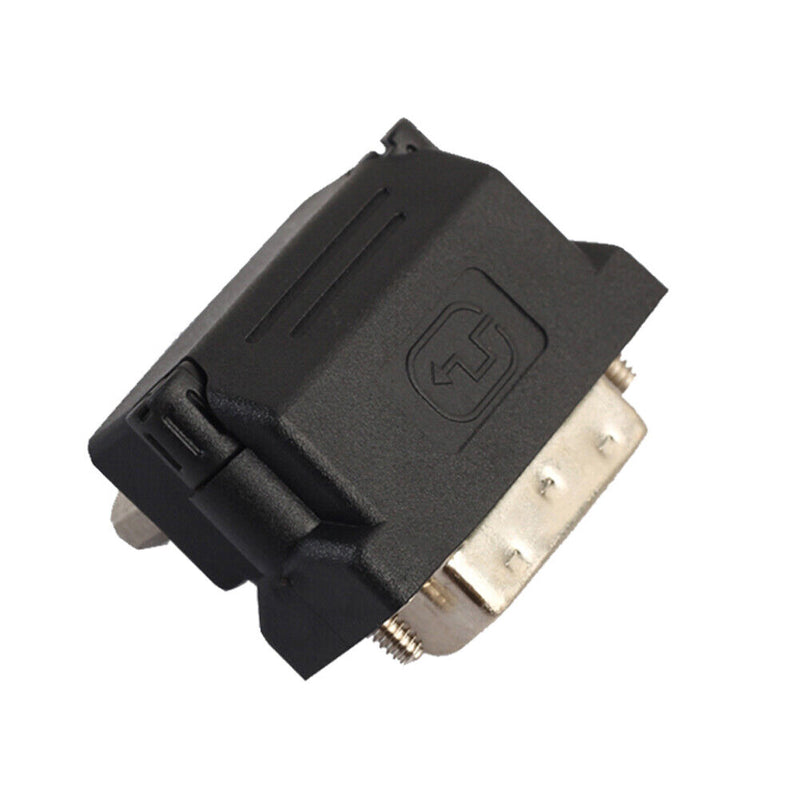 DVI-I 24+5 to VGA 15 Pin Female 90° Right Angle Converter DVI to VGA RG