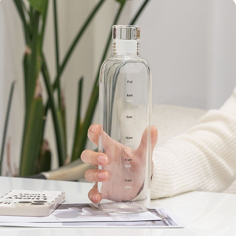 Portable Milk Juice Transparent Sport Drinking Bottle Travel Large Capacity Cup