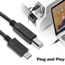 USB-C USB3.1 Type C Male Connector to USB 2.0 B Type Male Data Cable for Printer