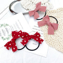 Fashion Girls Cute Wave Point Hair Rope Head Rope Headwear Double Horsetail