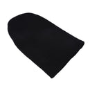 Women Men Cap Solid Color Warm Hat Skullies Knitted Beanie Cap(Black)