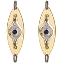 LED Fishing Lure Lamp Underwater Light Eye Shape Fluorescent Baits (White)