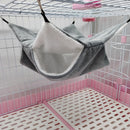 Small Animal Hammocks Warm Plush Bunkbed Pet Hideout Crystal (Grey M) Newly