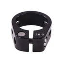 1pc MTB Cycling Seat Tube Clip Bike Release Seatpost Clamp (28.6mm Black) Newly
