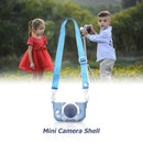 Portable Mini Cartoon Camera Cover Adjustable Silicone Shell (Blue Cat) Newly