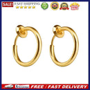 Fashion Metal Hoop Earrings Round-shaped Ear Nose Piercing Jewelry for Men Wo
