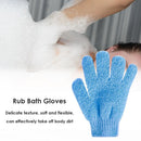 Five Fingers Bath Gloves Shower Towel Scrub Body Child Home Supply (Blue) Newly