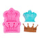 Silicone Princess Crown Tiara Sugar Chocolate Mold Class Fondant Mould Cake S5G6