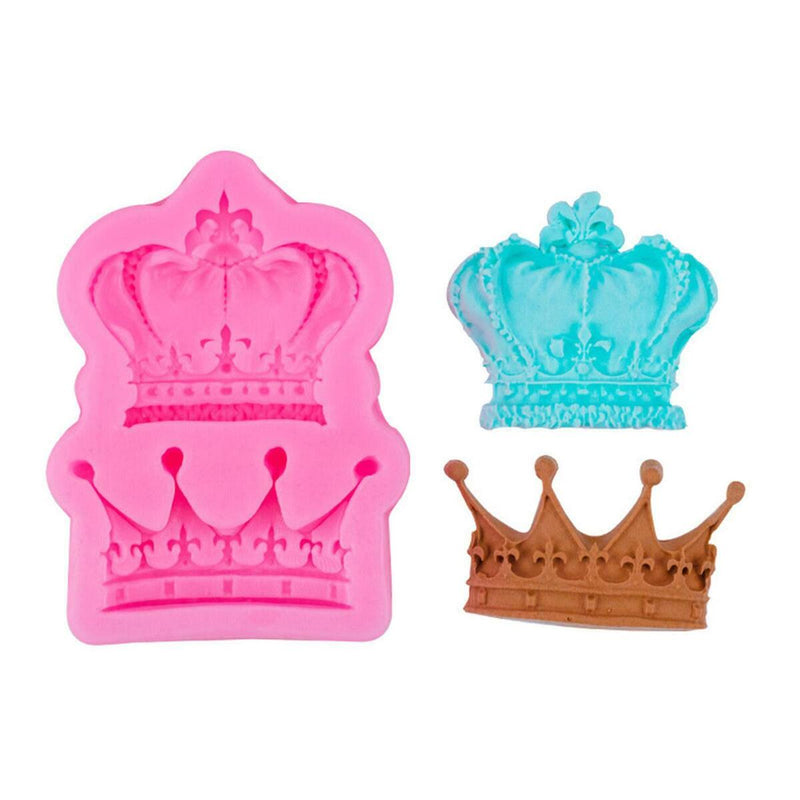 Silicone Princess Crown Tiara Sugar Chocolate Mold Class Fondant Mould Cake S5G6