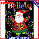 5D DIY Full Round Drill Diamond Painting Kit Santa Claus Wall Art Craft Gift