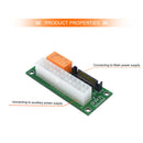 1pc Add2psu ATX 24Pin to SATA Dual PSU Power Supply Sync Adapter (Green) Newly