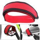 1pc Bicycle Fixed Gear Cycling Pedals Bands Feet Set With Straps Beam Newly