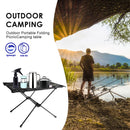 SUNDICK Outdoor Folding Table, BBQ Camping Table, Foldable Square Table Desk