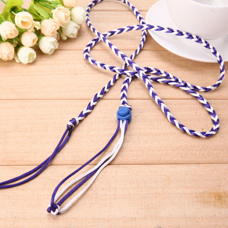Pet Hamster Cage Leash Adjustable Pet Rat Mouse Harness Rope Leash(Blue)