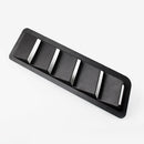 1 Pair Universal Car Hood Vent Louver ABS Bonnet Cooling Panel Trim (Black)