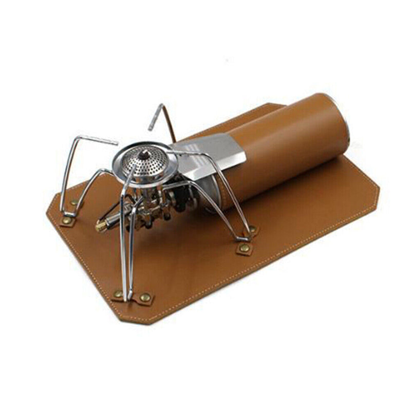 Removable Outdoor Camping Gas Stove Leather Outdoor Cooking Nonslip Pedesta