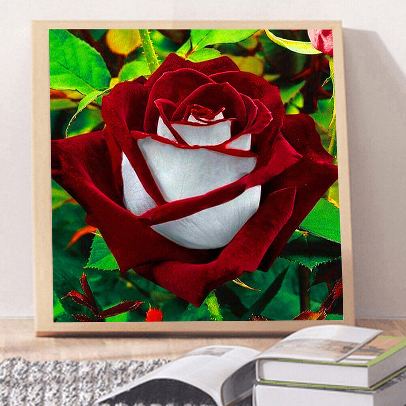 Handmade DIY Full Round Drill Diamond Painting 5D Valentine Rose Poster Kit