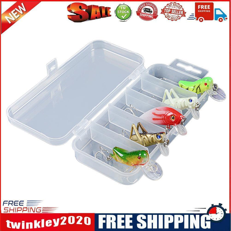 5x Topwater Minnow Bionic Fishing Lures Plastic Crankbait Wobbler Hard Bait