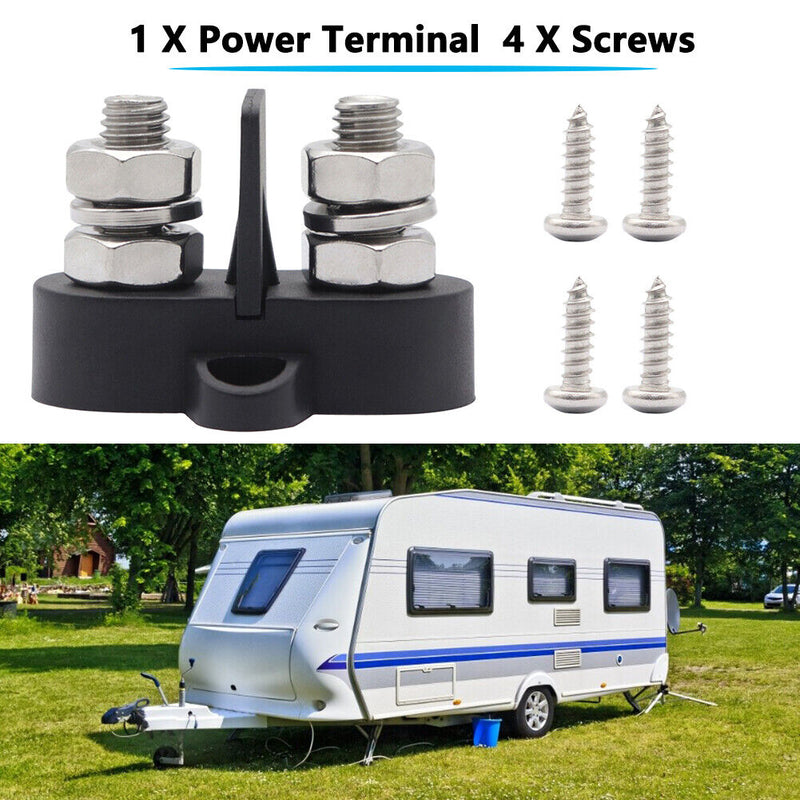 Bus Bar Terminal Blocks Heavy Duty M8 Power Distribution Stud for RV Boat Parts