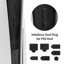7pcs/Set For Sony PS5 Gaming Console Dust Plugs Anti-Dust Cap Dustproof Cover