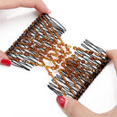 Elastic Magic DIY Double Clip Headband Bun Hair Combs Metal Hairpins Beads Comb